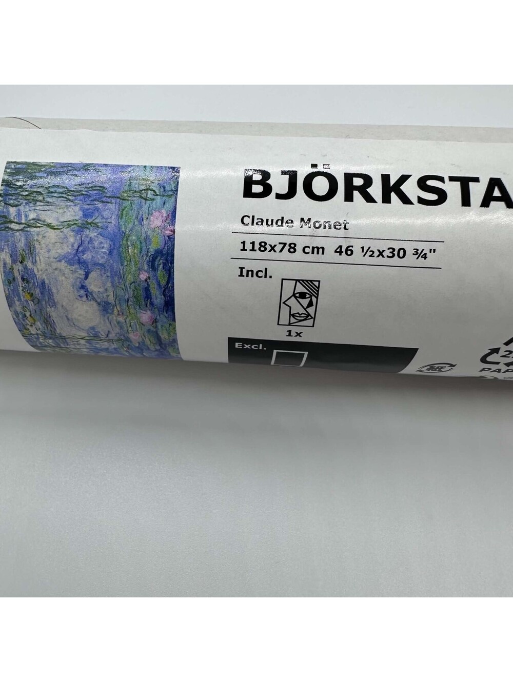 IKEA BJÖRKSTA Claude Monet Water Lilies Canvas Print 46 1/2 x 30 3/4" New Sealed